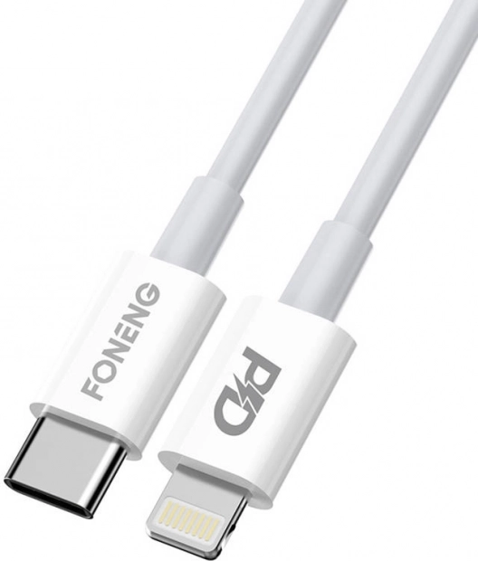 USB‑C Lightning-kaabel FONENG X31 2 m 3 A 20 W valge