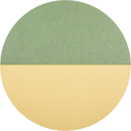 Ümmargune vildist alus 38 cm roheline-kollane