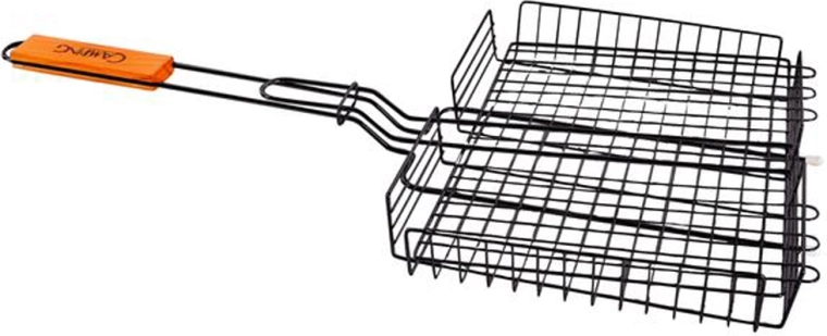 Sügav grillrest Camping 31 × 24 cm, must