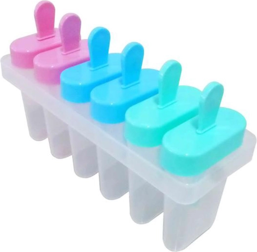 Plastist jäätisevormid, komplekt 6 tk