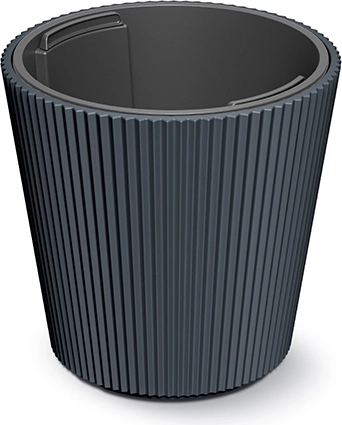 Milly Flower Pot with Insert 23.8 cm – Anthracite