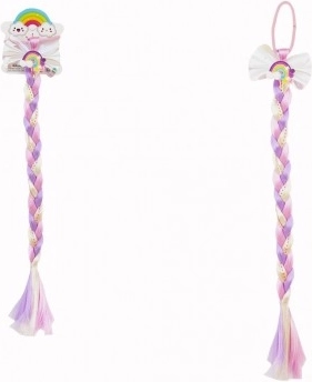 Lipsu ja värvilise patsiga juuksekumm litritega