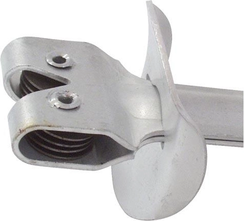 Sheet metal sharpener with wheels for sickles and scythes