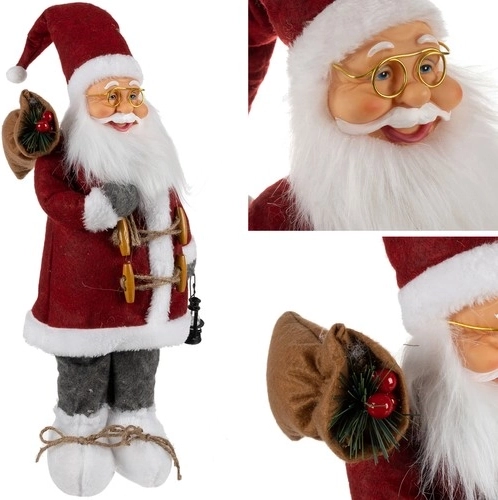 Jõulufiguur Püha Nikolaus 45 cm laternaga