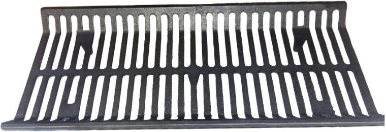 Cast iron basket grate for fireplaces and grills 222 × 483 mm
