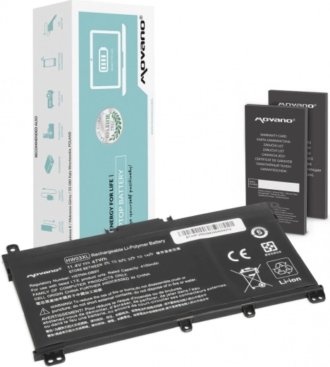 Movano aku HW03XL HP 15-eg / 15-eh / 17-cn / 17-cp sülearvutitele (4150 mAh, 47 Wh)