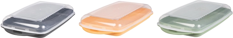 Ristkülikukujuline polüpropüleenist plastkarp 21 × 11,5 × 3,5 cm