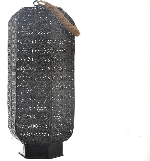 Must-kuldne metallküünlajalg 41 cm