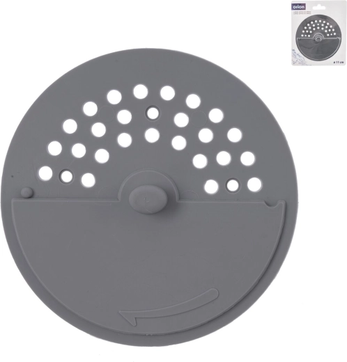 Pööratav äravoolukork Twist TPE 11 cm hall