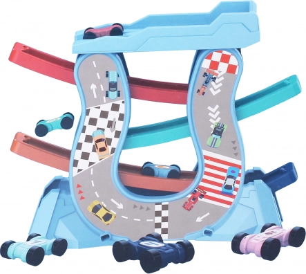 Autorada rampidega ja 4 mini autoga