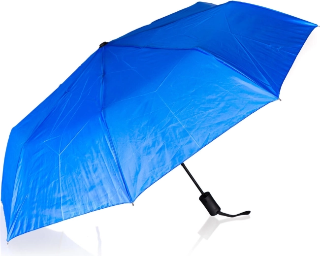 Folding blue umbrella 52 cm with automatic opening