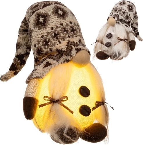 Seisev päkapikk LED-taustvalgustusega