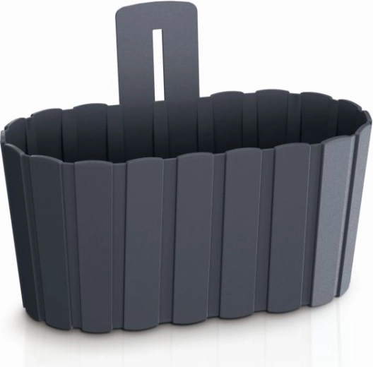 Rippuv lillekast Boardee Wall 27,4 cm antratsiit