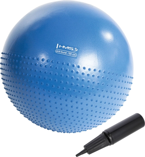 Massaažiga võimlemispall 55 cm sinine HMS