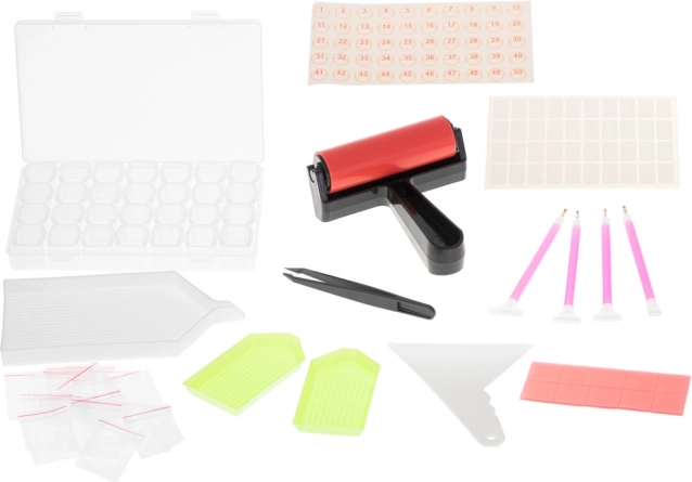 Teemantmaalimise tarvikute komplekt, 32 osa