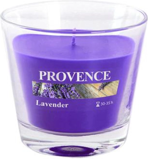 Lavendlilõhnaline klaasküünal PROVENCE 35 tundi