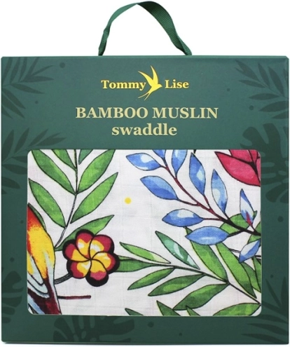 Bambusest musliinist tekk Blooming Day 120x120 cm