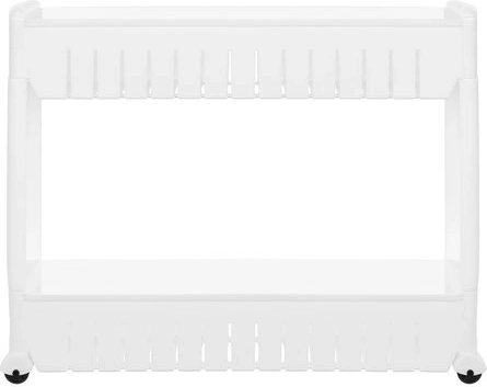 Mobiilne köögi- või vannitoariiul ratastel, valge