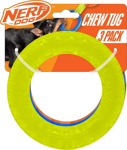 Nerf Dog läbipaistvate ogaliste aportimisrõngaste komplekt 12,5 cm (3 tk)