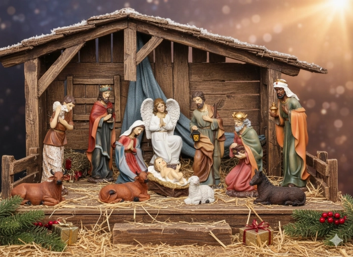 Jõulusõime figuuride komplekt 11 tk, 45 cm