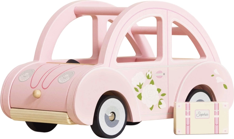Wooden retro car Sophie pink Le Toy Van