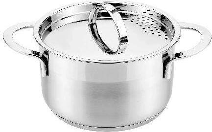 Roostevabast terasest pott kaanega 20 cm 3,6 l CASSIDA New Line induktsioonile