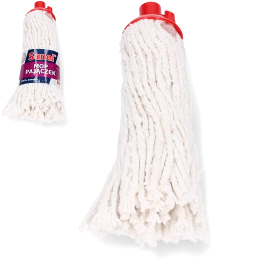 Sanel nööriline puuvillane mop Pajączek 22 cm