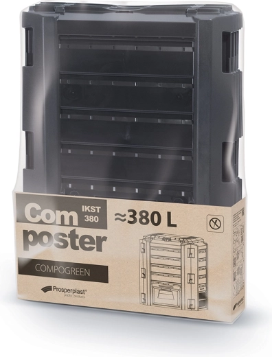 Kompostikast Prosperplast COMPOGREEN 380 l, must
