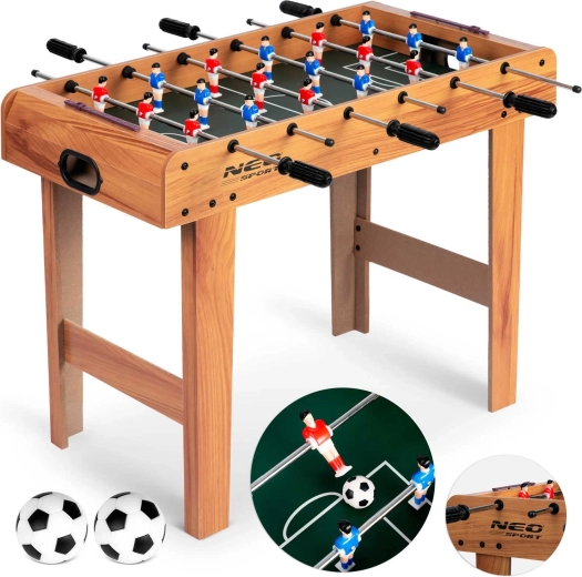 NEO SPORT Wooden Table Football 70 × 37 × 62 cm