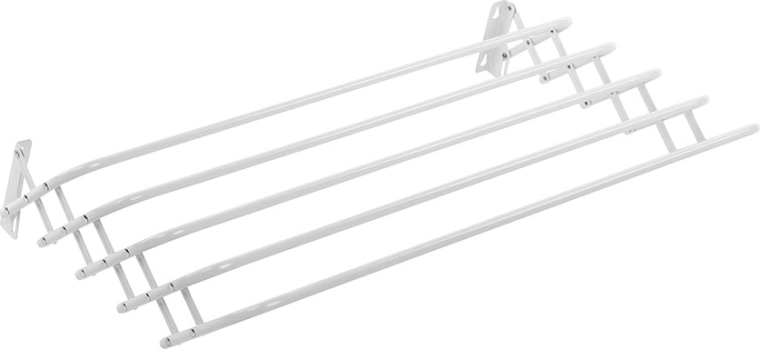 Brio Super kokkupandav seinale kinnitatav pesukuivatusrest 4 m, 80 cm