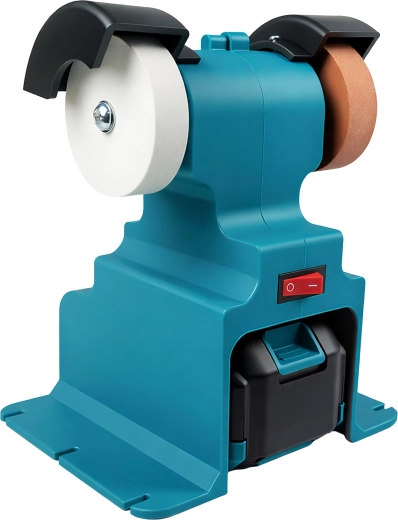 Akutoitel lauapealne topeltketastega lihvija, 2× aku