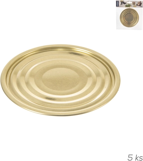 Tsingitud kaas konservipurgile 11 cm (5 tk)