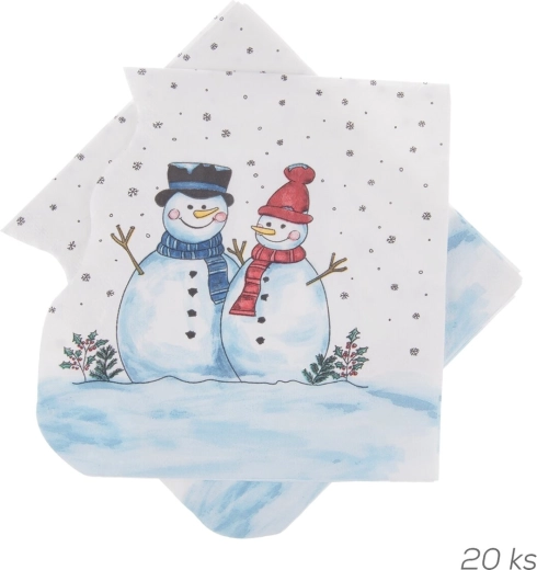 Pabersalvrätikud Lumememm 33 × 33 cm 20 tk