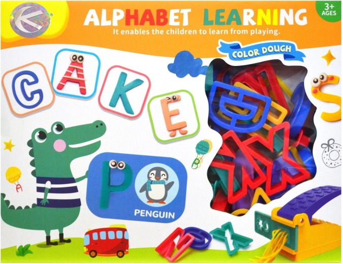 Modeling clay (ciastolina) – letters - 1 piece