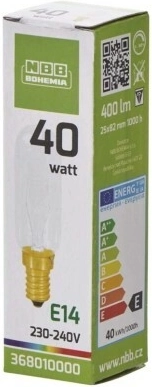 NBB õhupuhasti pirn E14 40 W 400 lm – 1 tk