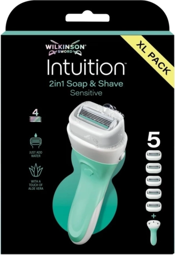 Wilkinson Intuition 2v1 Soap & Shave Sensitive naiste raseerija seebiga