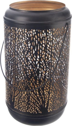 Metallist küünlajalg Tree must-kuldne 29 cm