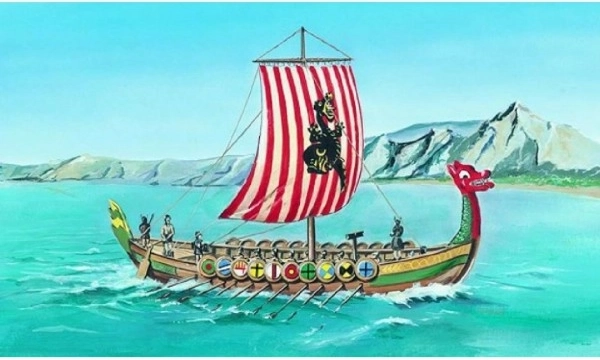 Viikingilaev DRAKKAR – mudel 1:60