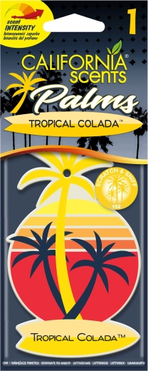 Riputatav autolõhnastaja California Scents Palm Tropical Colada