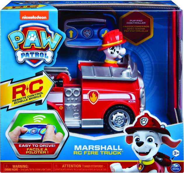 Paw Patrol RC tuletõrjeauto Marshall koos figuuriga