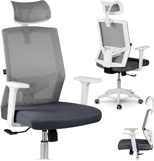 Ergonoomiline kontoritool mikrovõrgust Sofotel Rotar, tumehall