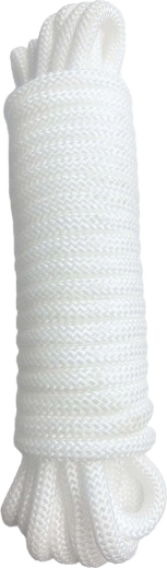 Punutud köis 10 m x 8 mm, valge, kandevõime 200 kg