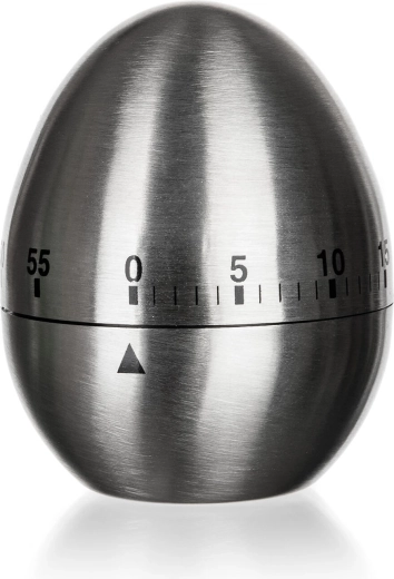 AKCENT stainless steel egg-shaped kitchen timer
