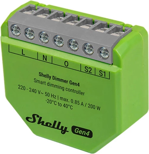 Shelly Dimmer Gen4 nutikas hämardi Zigbee ja Matteriga