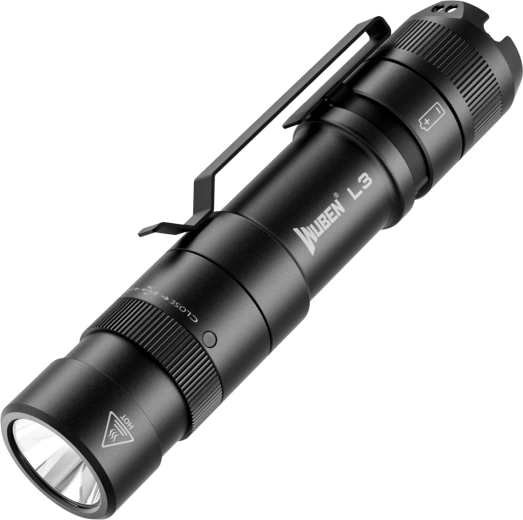 Wuben L3 Black taktikaline taskulamp 3000 lm must