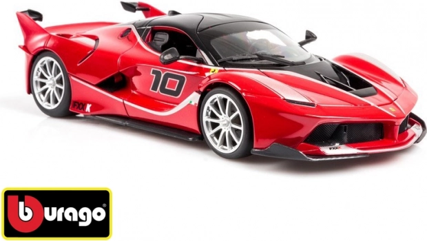 Bburago Ferrari FXX K 1:18 punane mudel RACE+PLAY