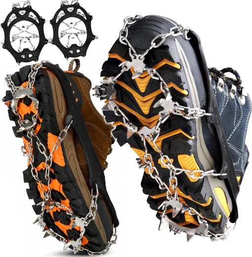 Renew Force anti-slip shoe grips 36–45 with 19 spikes