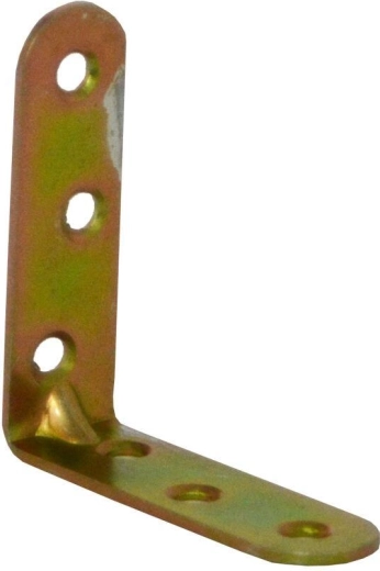 Paigaldusnurgik pressvaltsiga 60 × 18 × 2 mm, kollane tsinkkate (15 tk)