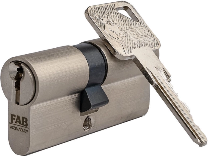 Turvaline silindrilukk FAB 3 HOME 45/50 nikkel – 3. klass