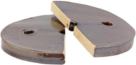 Ceramic two-piece weight for 5.8 l sauerkraut crock